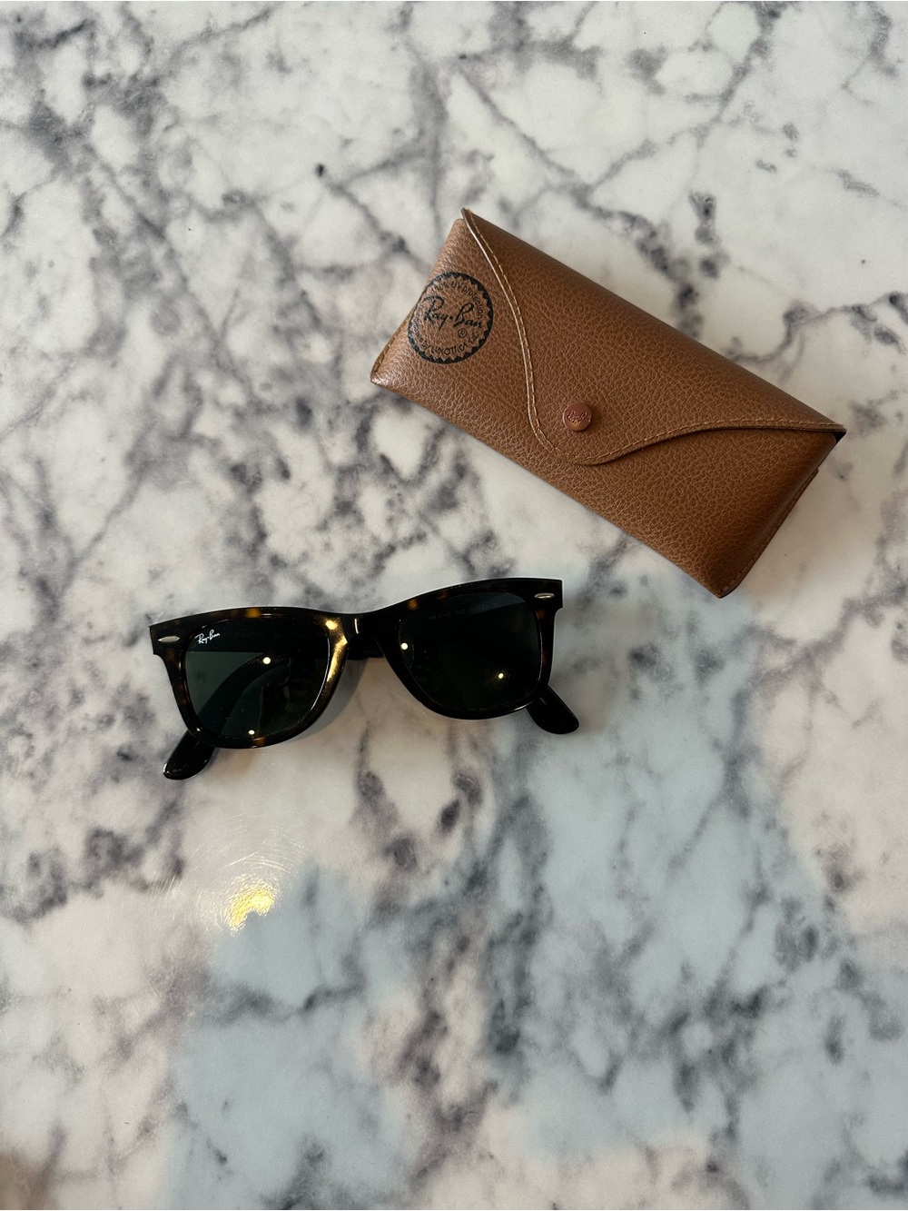 Ray Ban Wayfarers in Tortoise